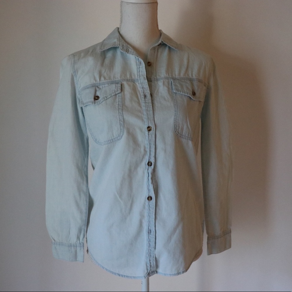 Charlotte Russe Light Blue Jean Top